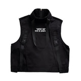 Kids Festival Hip Hop Sweatshirt High Neck Vest Tactical Cargo Pants