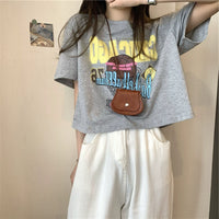 American Fashion Brand plus Size Loose Ins Short Sleeve T-shirt