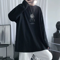 round Neck Pure Cotton Long Sleeves T-Shirt