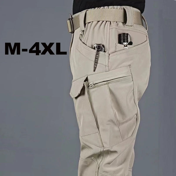 Men's Tactical Cargo Pants M-4XL Elastic Outdoor Trousers