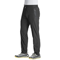 MAGCOMSEN Quick Dry Men's Sweatpants with Zip Pocket   Jogging Hiking