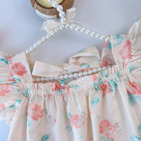 Girls' Dress With Ruffles Flying Sleeves