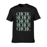 CHCH T Shirt Men Black Print Fashion White