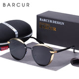 BARCUR Polarized Women Sunglasses Round