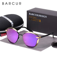 BARCUR Polarized Women Sunglasses Round