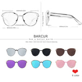 BARCUR Polarized Women Sunglasses Round