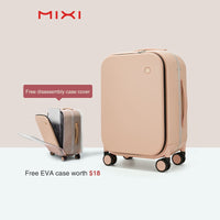 Mixi Patent Design Aluminum Frame Carry On Rolling Luggage 18 20 24 Inch