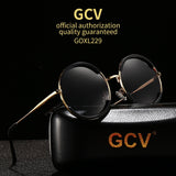 Classic Men Women Gorgeous Round Frame  Punk Style New Metal Polarized