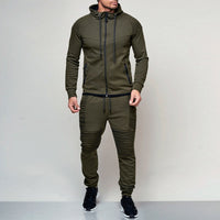 2 pieces  Running tracksuit men Sweatshirt Sports Set