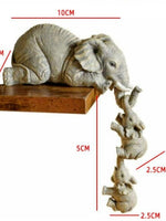 3pcs/set Cute Elephant Holding Baby E