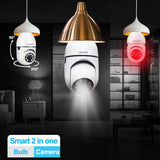 3MP E27 Bulb Camera WiFi 1/2/3 Pcs Auto Tracking Indoor Video Surveillance