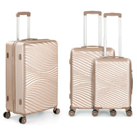 3pcs Luggage Set (20/24/28 Inch) Hardside  Spinner Wheels