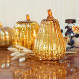 Glass Luminous Pumpkin Lamp With Timer