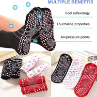 2 Pair AFIZ Tourmaline Slimming Health Self Heating Foot Massage Thermotherapeutic Sock