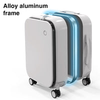 Mixi Patent Design Aluminum Frame Carry On Rolling Luggage 18 20 24 Inch