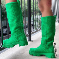 Women Thick-soled Thick-heeled Warm Cotton Boots